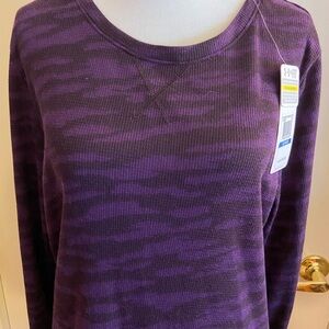 Purple Patterned Sweater